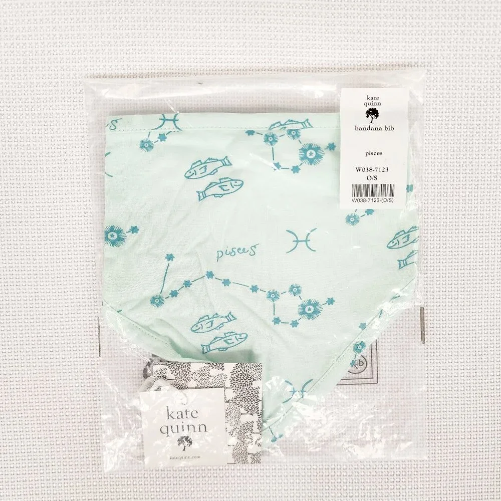 Kate Quinn Bandana Bib Pisces New Astrology Constellation Bamboo